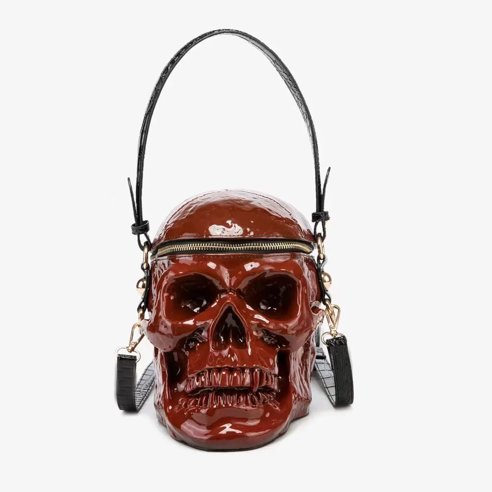 Luxury designer halloween handbag crossbody bag party Personalized shoulder bag All Saints' Day Women and men skull bag halloween