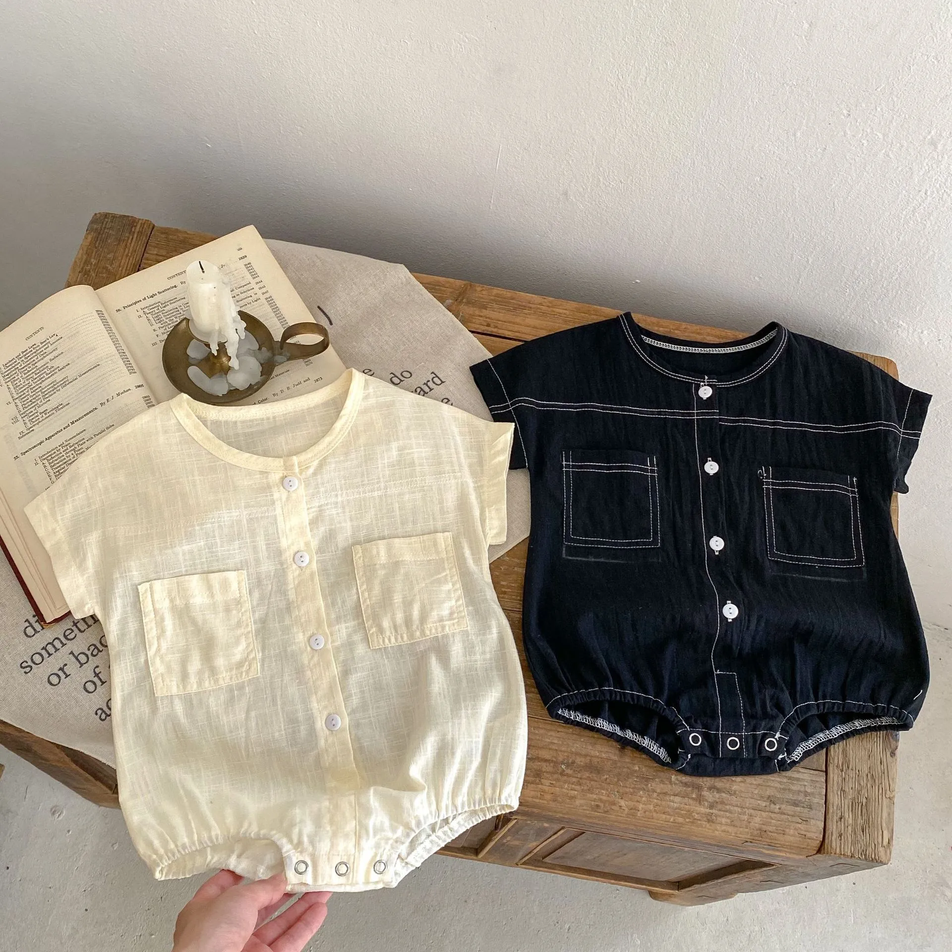 Sommer Baby Jungen Mädchen Strampler Kleinkind Kinder Overall Overalls Baumwolle Leinen Infant Baby Kleidung Ropa Overalls 2623