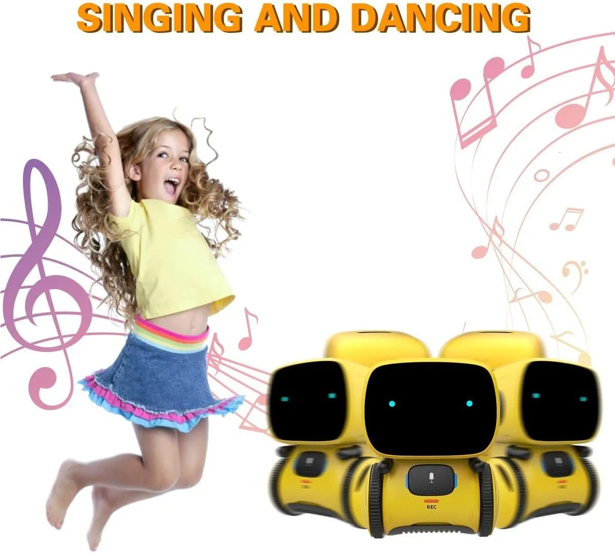 ElectricRC Animales Emo Robot Robots Inteligentes Danza Sensor De Comando  De Voz Cantando Bailando Juguete Repetido Para Niños Niños Y Niñas Hablando  230906 De 27,81 €