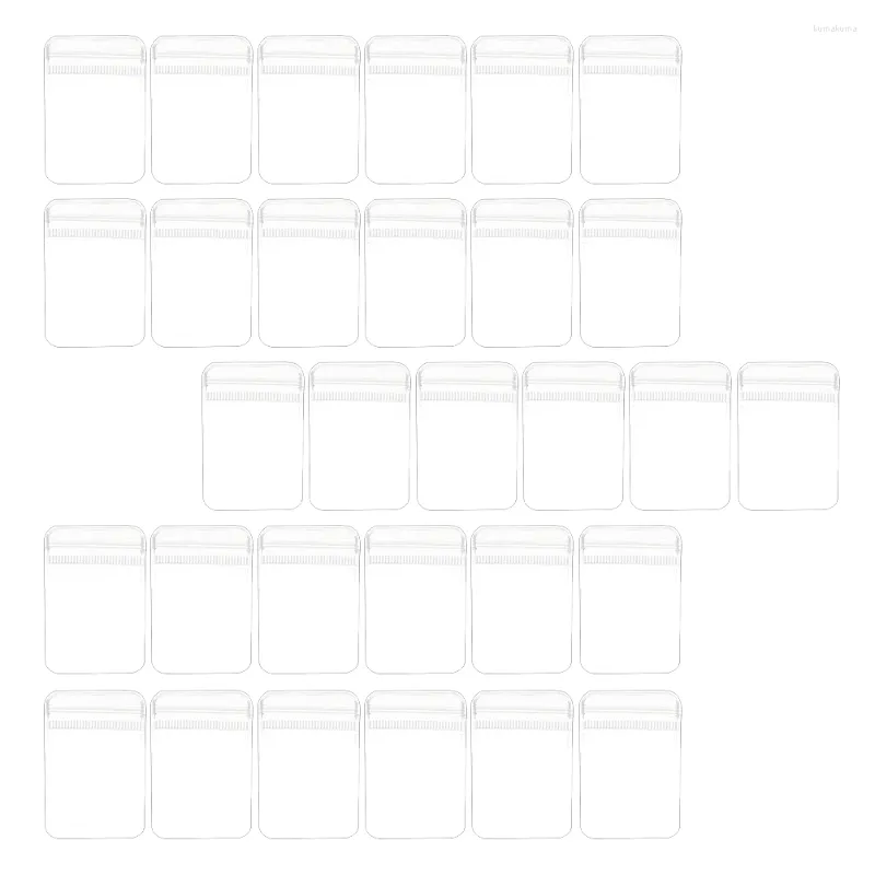 Enveloppe cadeau 80 PCS PO SAC de rangement Smaux Sacs Bijoux Ventes Clear Emballage Clai de verrouillage Rencolable Boîte à fermeture à glissement à fermeture éclair Boîte d'organisateur