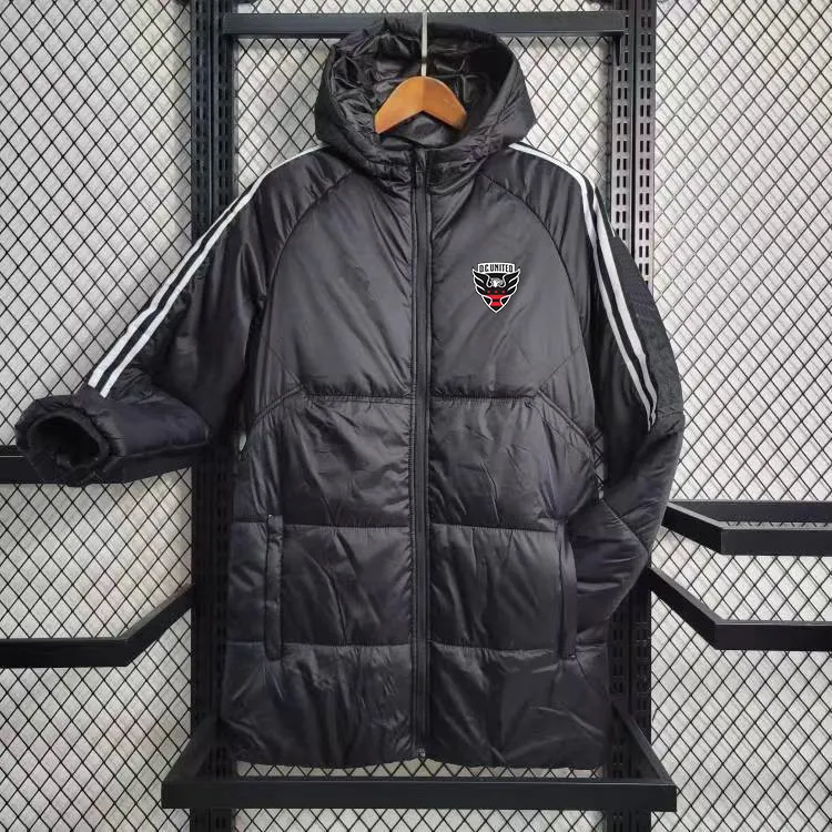 DC United Men's Winter Winded Jacket Designer Jackets Down Parkas Bawełna zagęszczona na zewnątrz sporty na ciepłe płaszcze