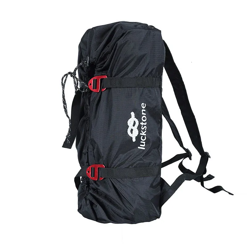 Borsa da Arrampicata Impermeabile Pieghevole, Zaino a Tracolla per Arrampicata su Roccia, Adatto per Campeggio e Escursionismo All'aperto, Nero