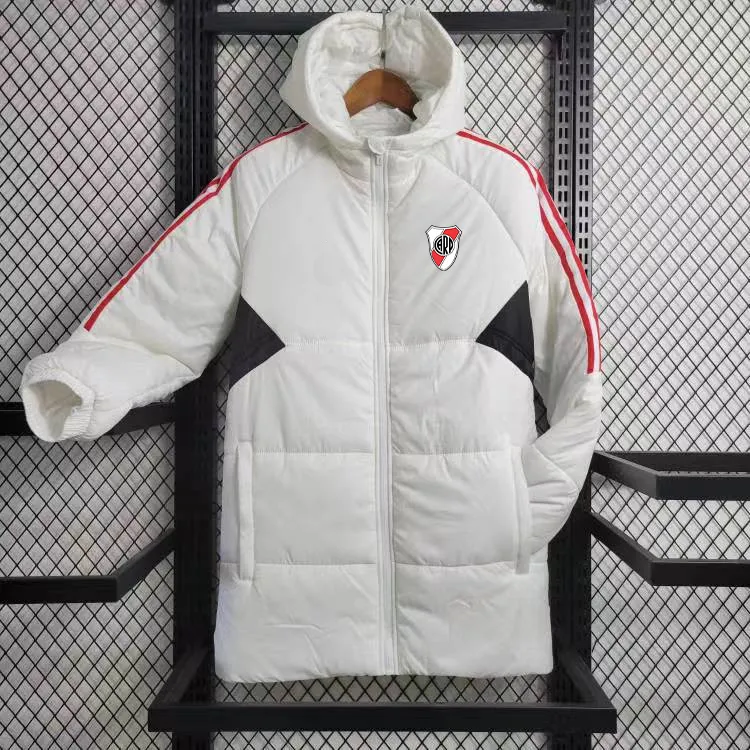 Club Atletico River Plate Veste rembourrée d'hiver pour hommes Vestes de créateurs Parkas en coton épaissi Sports de loisirs en plein air Manteaux chauds