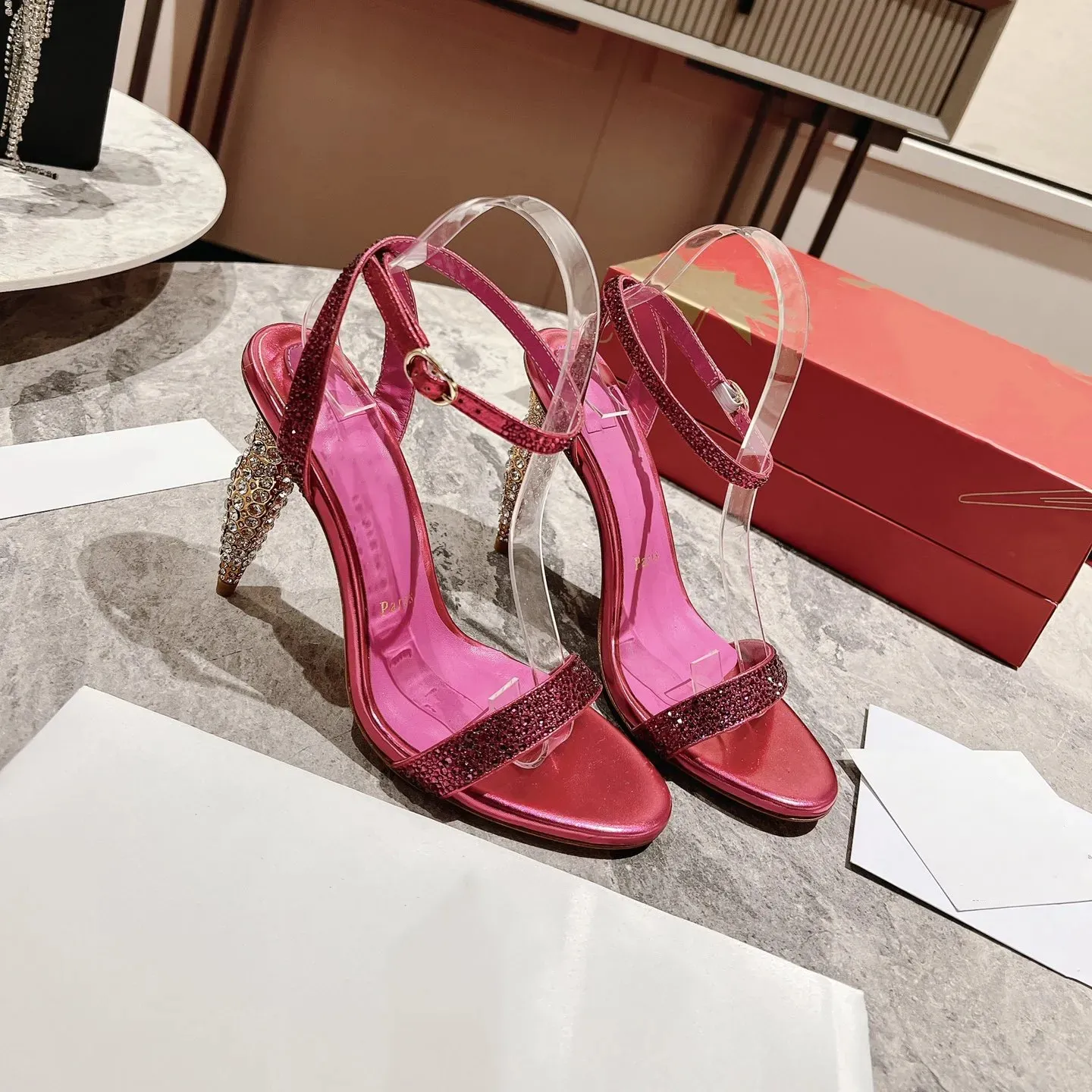 Dhgate red shop bottom heels