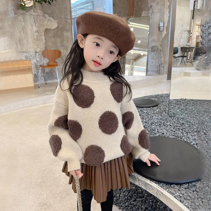 Pull Enfants B b Pull L che Tricot Automne Hiver B b Fille V tements Col Rond Enfant Enfant Fille Gar on Pull B b V tements 230907