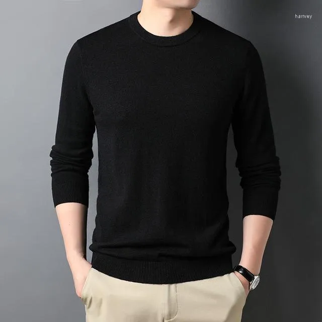 Thin black 2025 sweater mens