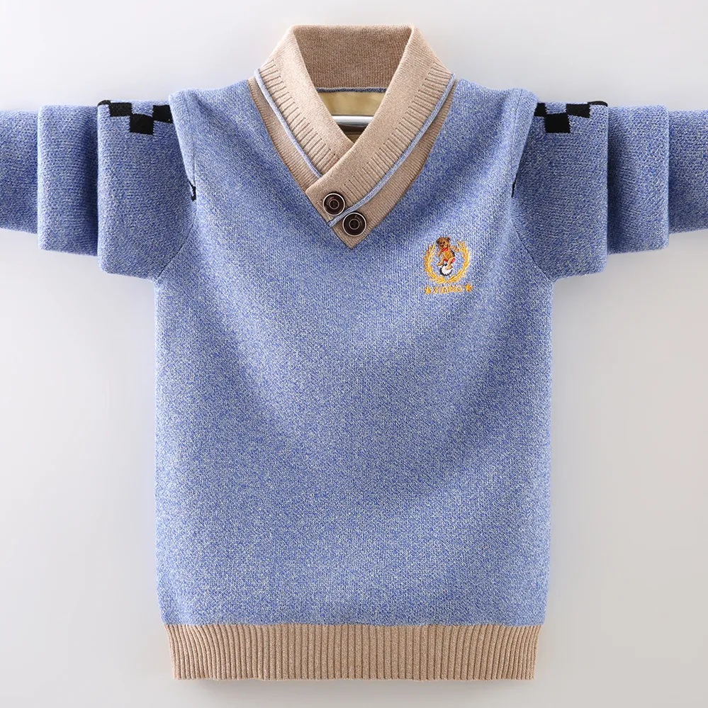 Pullover Cotton Clothing Children s Sweater Keep Warm in Winter Knitted Boys Clothes 230906