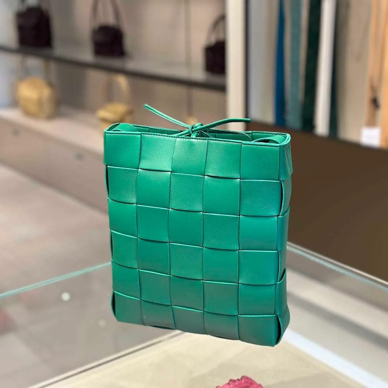 Luxury Bag BVs Designer Botteg Vena Bags Vertical Crossbody Bag Green X