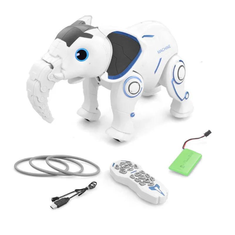 ElectricRC Animals Remote Control Elephant RC Robot Interactive Children Toy Singing Dancing Smart Early Education For Kids Toys 230906