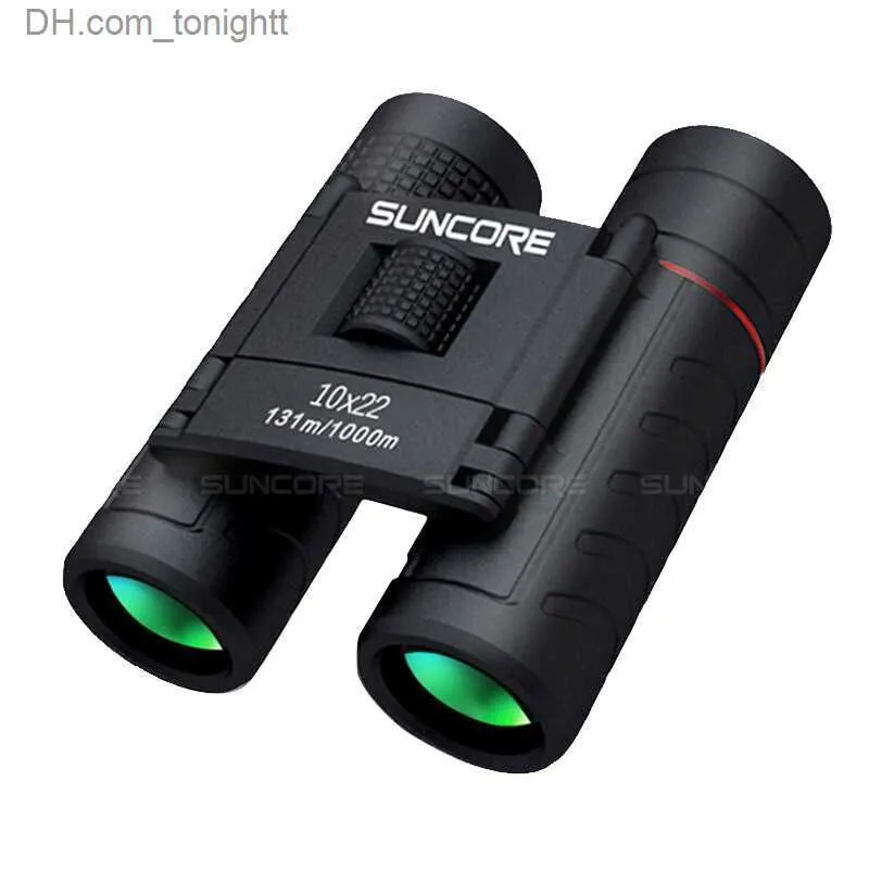 Telescópios 10x22 Mini monocular HD Bak-7 Prisma Multi-camada Revestimento Telescópio Dobrável Portátil de Alta Qualidade Caminhadas Ao Ar Livre Camping Q230907