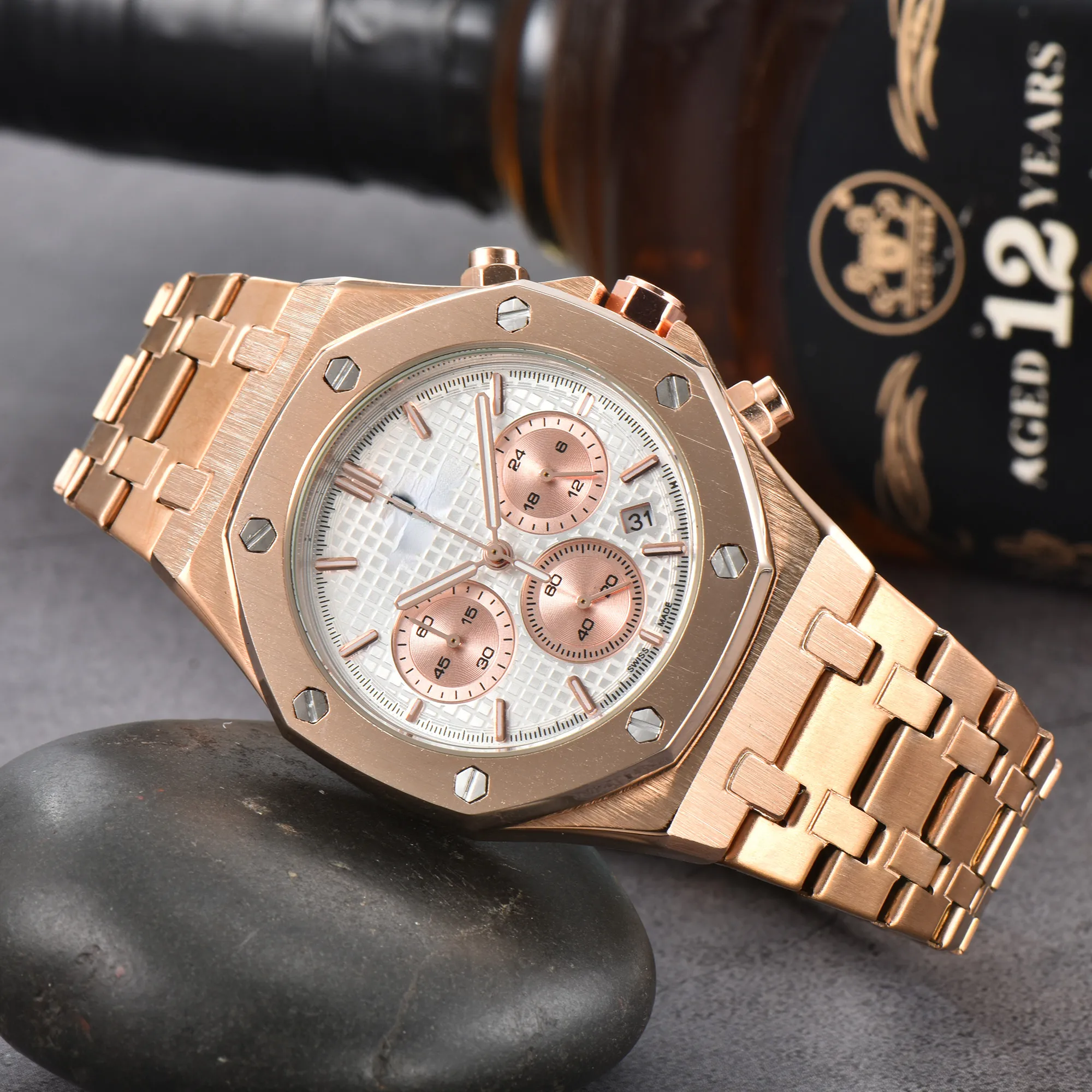 Wristwatches New Men's Lady Watches Classics Royaloak A P Wrist Watche Quality Movement Quartz Movement Modern Sports Watche Automatic Date 41mm Chronograph Watch Bracele