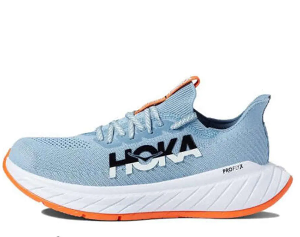 Sapatos de basquete 2023 HOKA ONE Clifton Athletic Shoes Runner Carbono X3 Triplo Preto Branco Luz Azul Ao Ar Livre Esportes Designer Treinadores Estilo de Vida Absorção de Choque 36