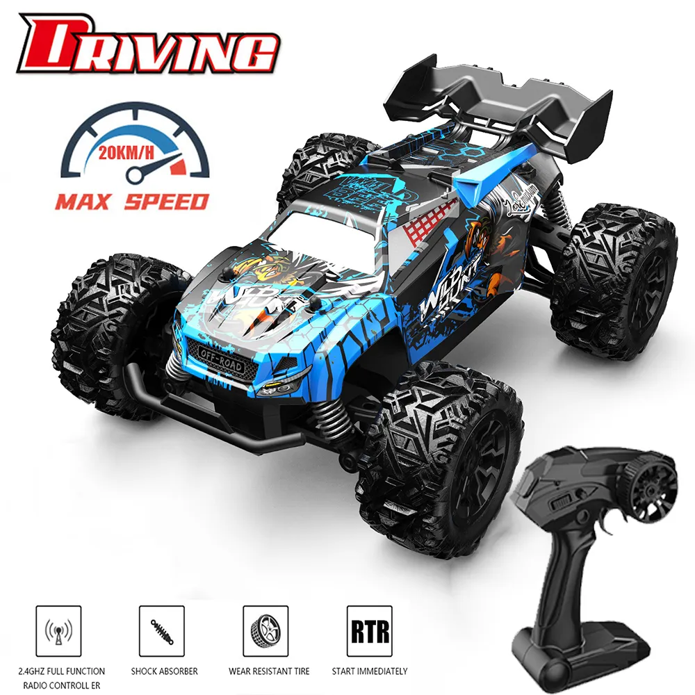 Voiture électrique RC 20KMH moteur de puissance 24G RC Drift Car Truck indépendant amortisseur AntiCrash Vehical adultes enfant jouet cadeau voiture télécommandée 230906