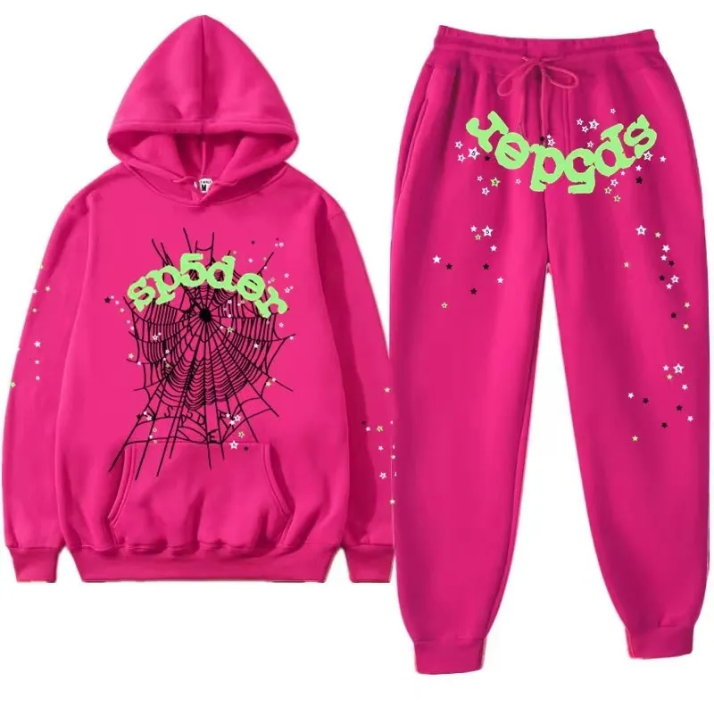 Pink spider hoodies Clearance