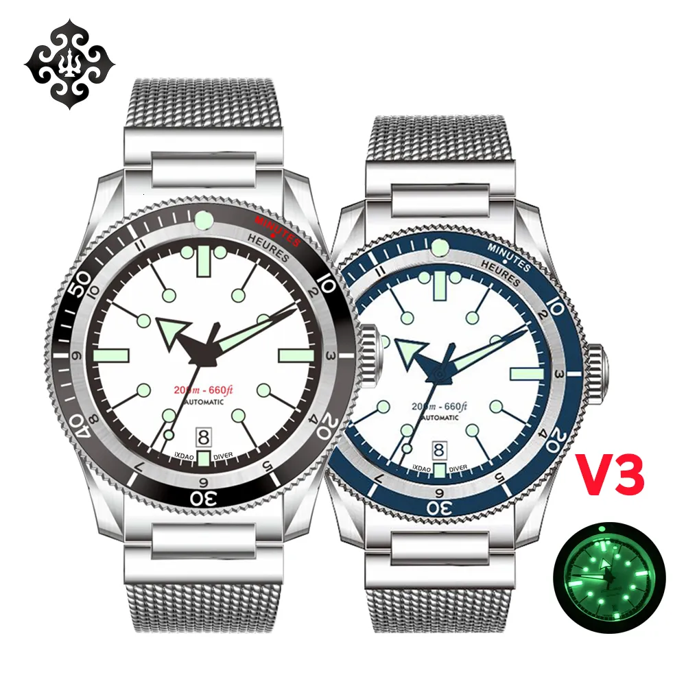 Relógios de pulso IPOSE IX DAO GMT Homens Relógio Mecânico Automático PT5000 40mm Luxo Esporte Casual 5303 AR Revestimento C3 Mergulho Reloj Hombre 230907