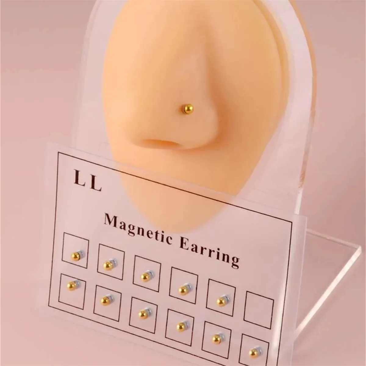 Labret Lip Piercing Jewelry No Hole Magnetic Magnet No Holes