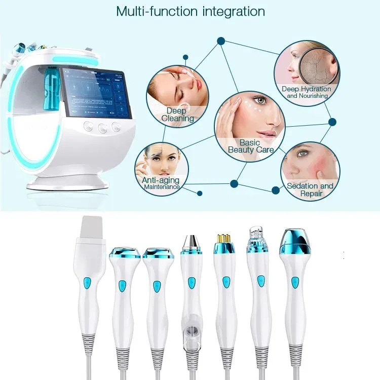 Machine hydrofaciale hydra dermabrasion microdermabrasion jet d'oxygène hydro diamant peel aqua peeling hydrofacial hydro glow machine faciale