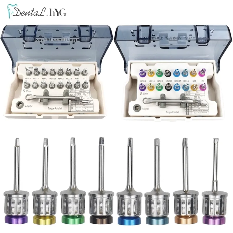 Andra munhygien Fast Shipdental Universal Implant Moment Skruvmejsel Skiftnyckel Protetiska restaurering Ratchet Kits Dentistry Tool 10 70NCM 230619