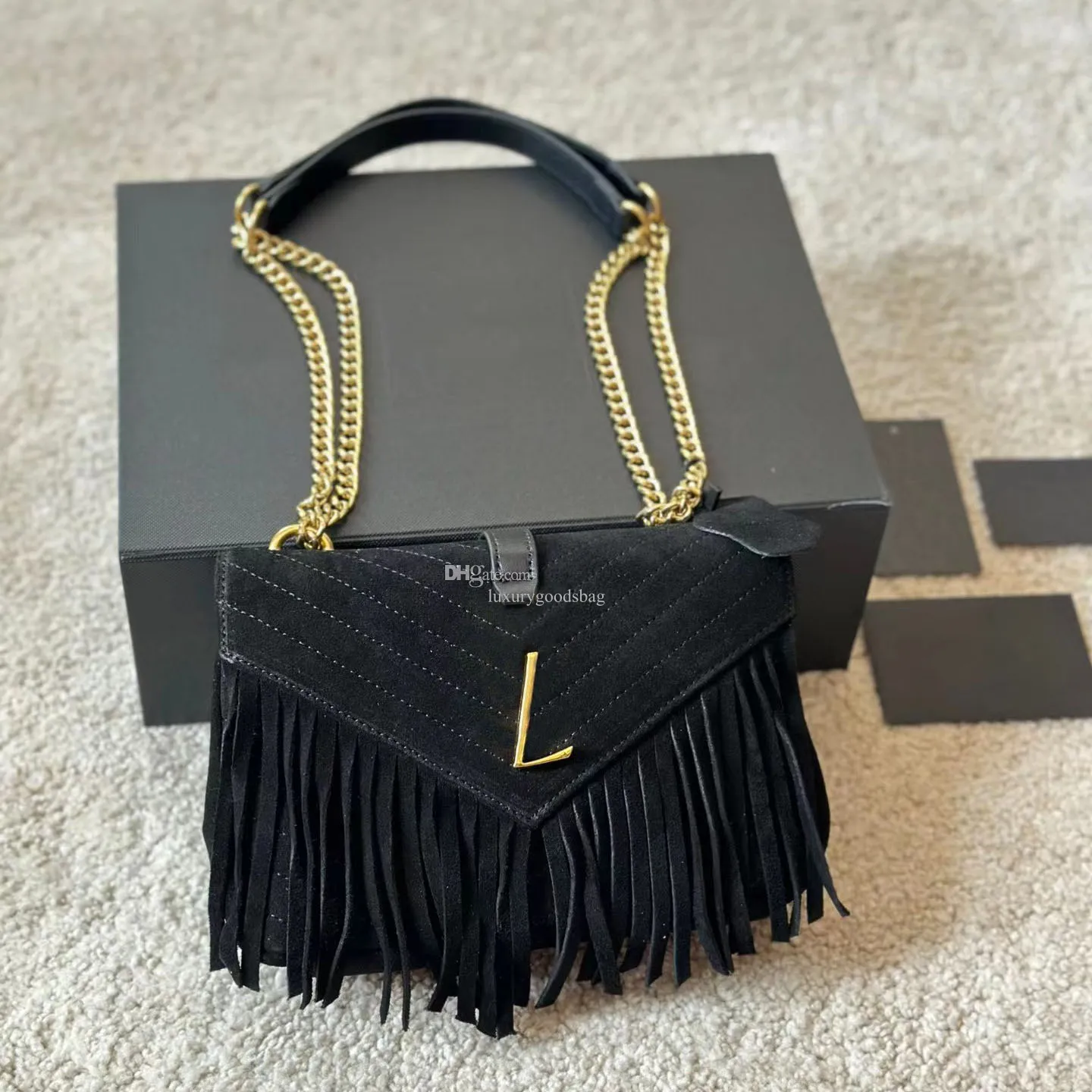 Tassel Messenger Bag Hoge kwaliteit modeklassieker Herfst/Winter must-have schoudertas Trend Commuter onderarmtas