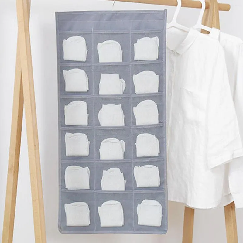 Förvaringslådor garderob hängande arrangör med nätfickor för behå underbyxor underkläder