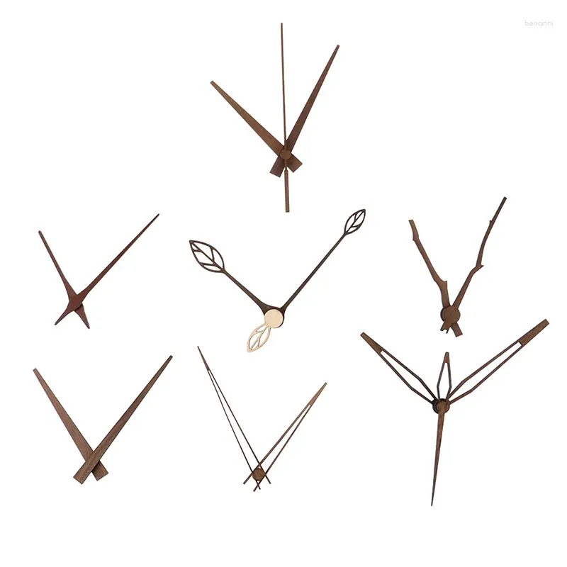 Relógios de parede Ponteiros de madeira DIY Wallclock Agulhas para peças de relógio de 10-12 polegadas Acessórios