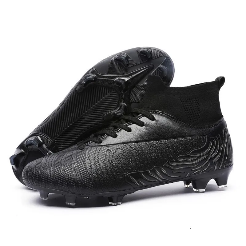 Chaussures habillées Bottes de Football pour hommes chaussures de Football antidérapantes professionnelles AG crampons longs Tenis baskets chaussures de Futsal chaussures de Football de sport d'entraînement 230907