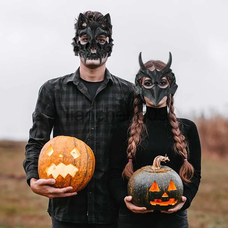 パーティーマスクハロウィーンパーティーホラースカルフェイスマスクマスクマスカレードパーティー装飾大人の子供コスプレコスチュームプロップアニメハーフフェイスマスクx0907