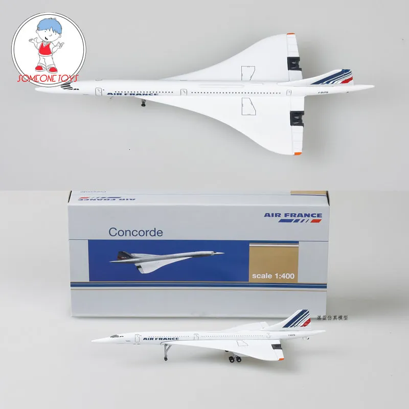 Flugzeugmodell 1/400 Concorde Air France Flugzeugmodell 1976-2003 Verkehrsflugzeug Legierung Druckguss-Flugzeugmodell Kindergeburtstagsgeschenk Spielzeugkollektion 230906