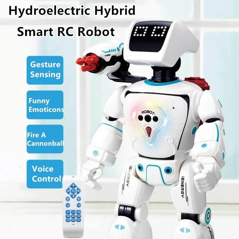 Electricrc Animals Remote Control Toys Intelligent Robot Voice Conversation Gest Touch Touch Battle Mode Bullet RC Toy Kids Gift 230906