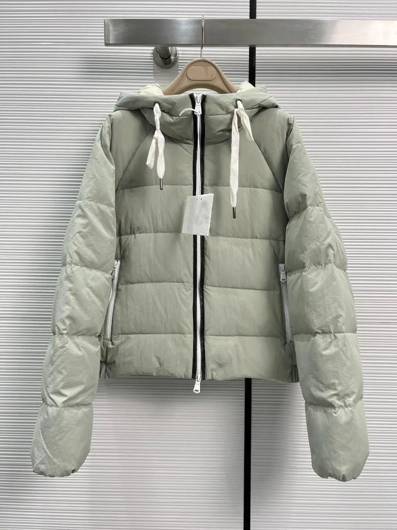 Women's Jackets Autumn And Winter Front Chain Design Short Cotton-padded Coat Loose Version Does Not Pick The Upper Body Super Thin