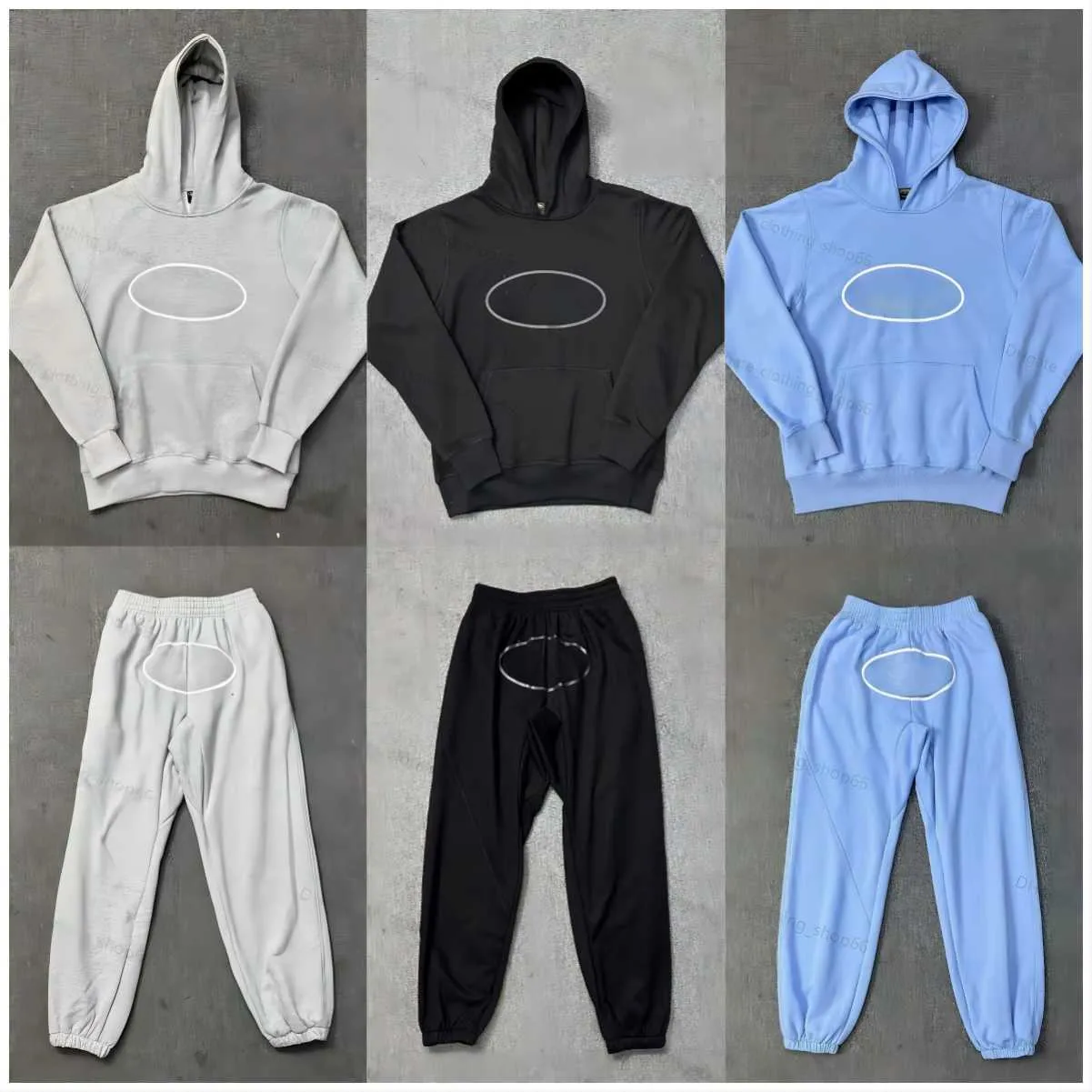 Mężczyźni i kobiety Spodnie swetra z kapturem Set Set Designer Cortiez Hoodies Street Apparel Bluza Demon Island Tracksuits Y2K Cargo Cortez Pullover Alcatraz Tops YP