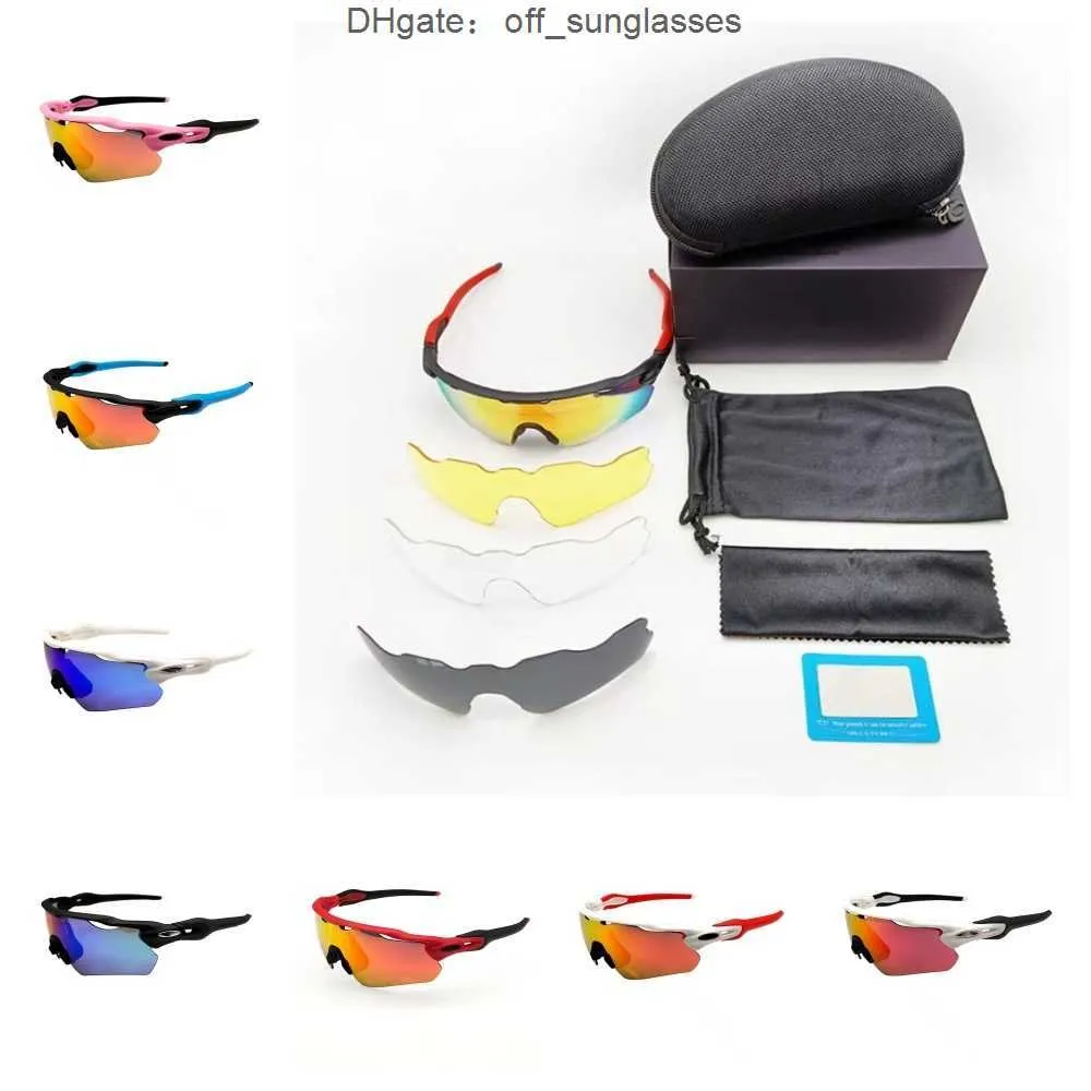 Cykelroll Oakleies Solglasögon Mens Designer för Women Sun Glasses Fashion Timeless Classic Sunglass Glass PC Radar EV Path FSS4