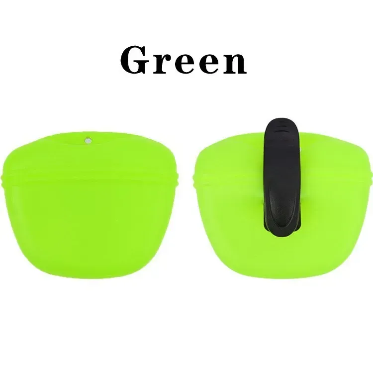 Portable Dog Training Waist Bag silicone Feeders Treat Snack Bait Dogs Obedience Agility Outdoor Food Storage Pouch Food Reward Waist Bags Fast Shipping