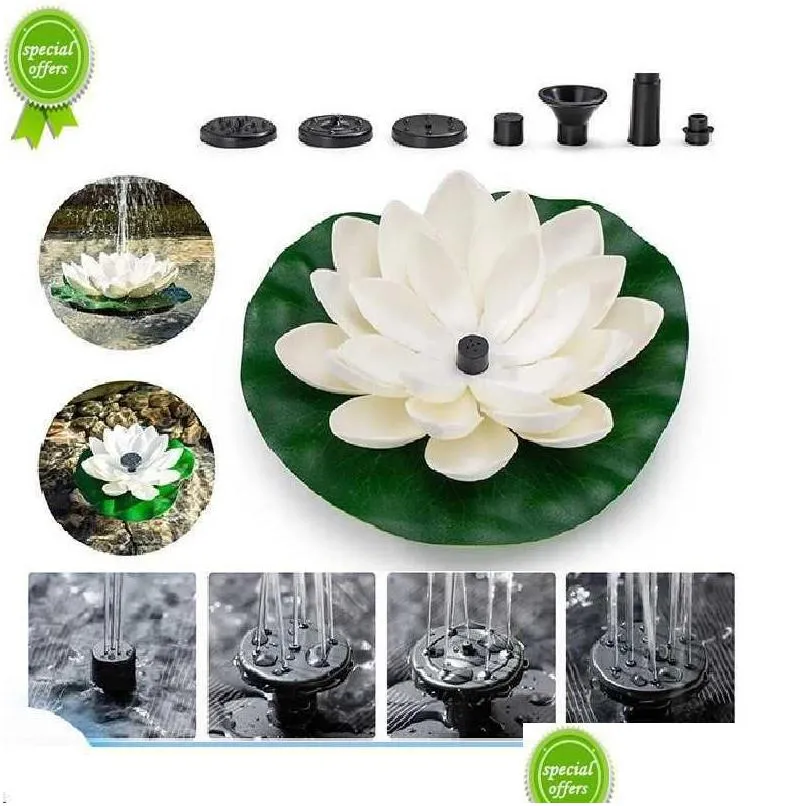 Mini Solar Fountain Bird Bad Outdoor Garten Schwimmende Wasserpumpe