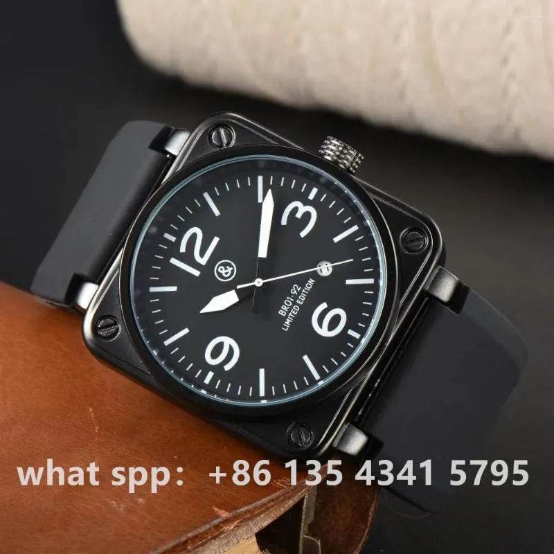 Zegarek Halloween świąteczny dar lotnictwa BR01-92 Limitowane edycja silikonowy pasek mechaniczny automatyczny zegarek dla mężczyzn Relogio