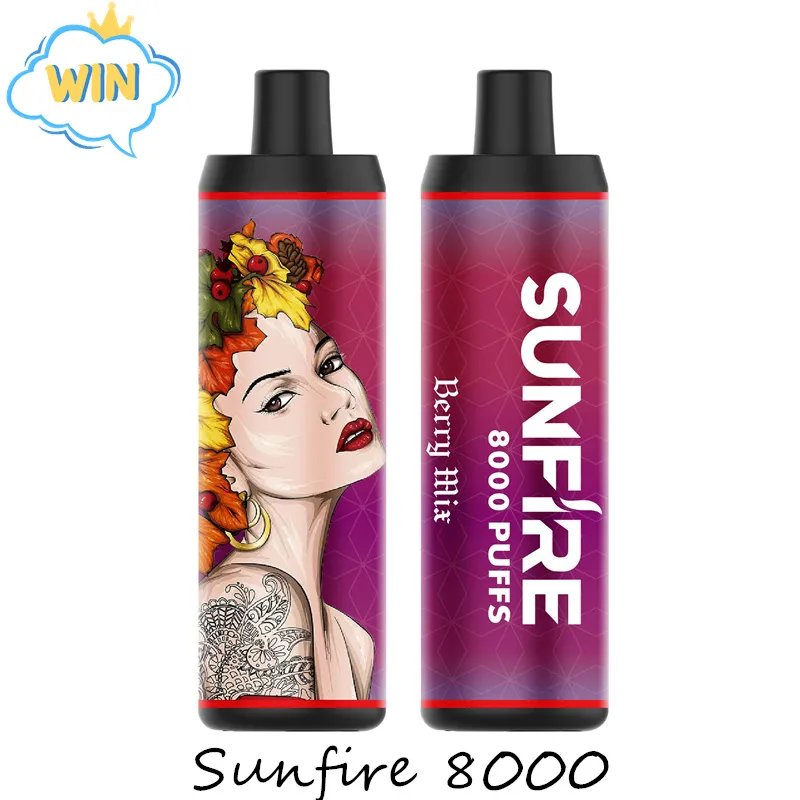 Wholesale DTL Sunfire 8000 Puffs Disposable Vape Pen E Cigarettes With