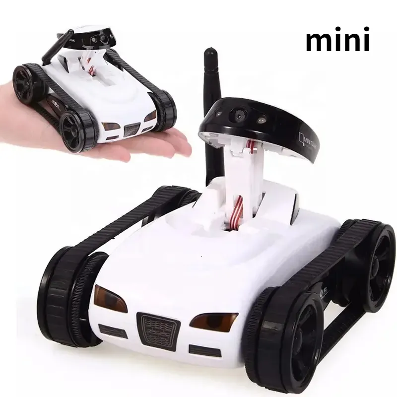 Electricrc carro celular app controle rc tanque brinquedo com câmera transmissão de vídeo mini brinquedo carro sensor de gravidade para criança 230906