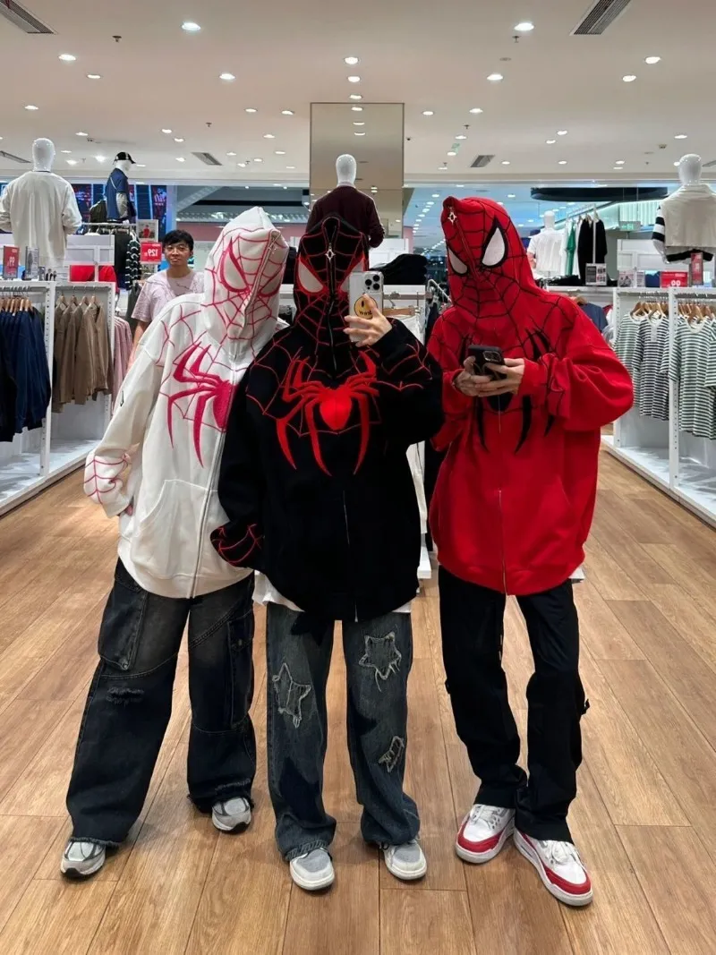 Womens Hoodies Sweatshirts Spider Hoodie Long Sleeve Casual Sp5der