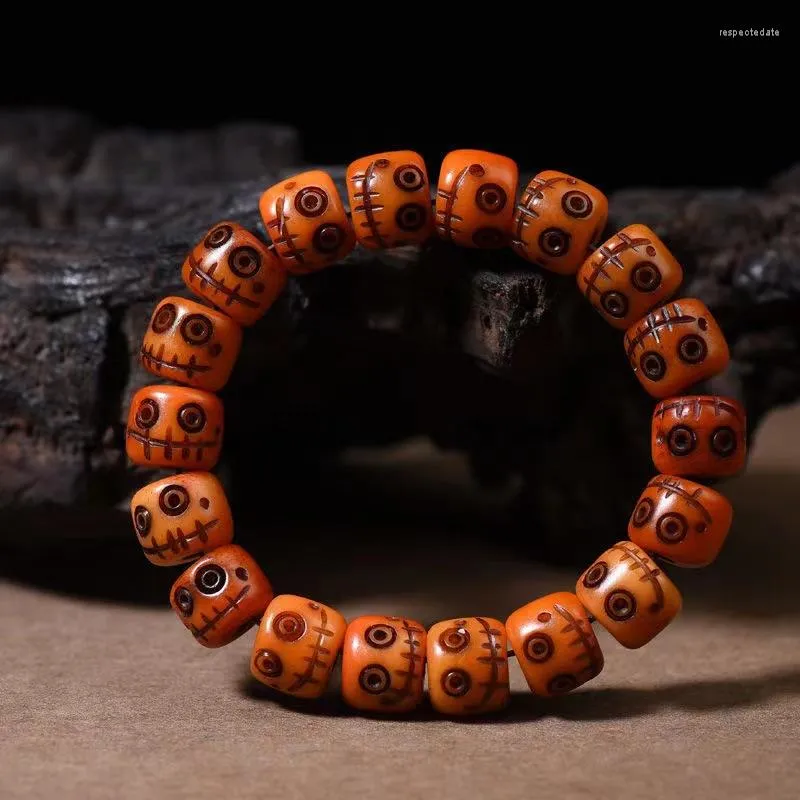 Totenkopf-Perlenarmband