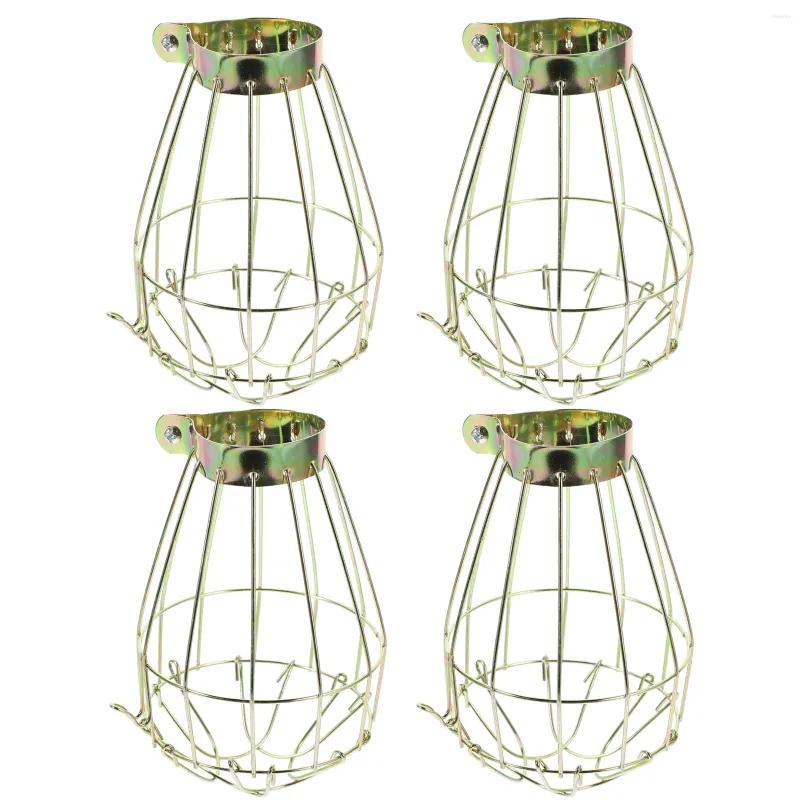 Lampes suspendues 6pcs Lampe en métal Cage de protection Style Vintage Fil suspendu Couvertures industrielles pour Bar Home