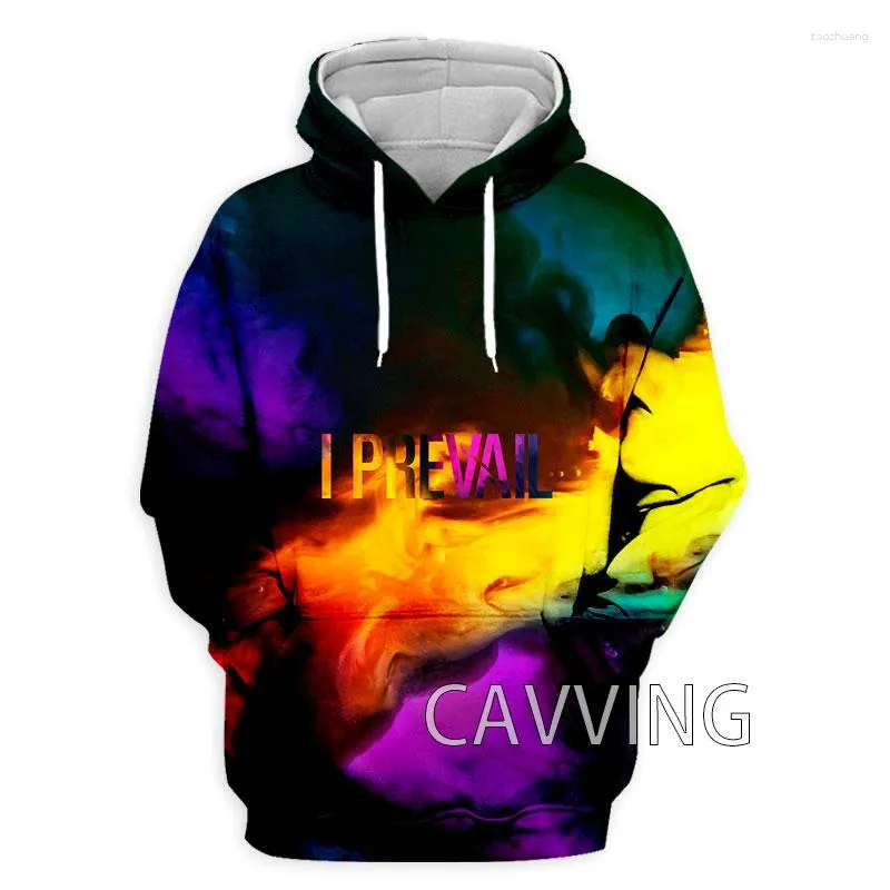 Men's Hoodies Fashion Women/Men's 3D Print I PREVAIL Band Hooded Sweatshirts Harajuku Hoodie A01