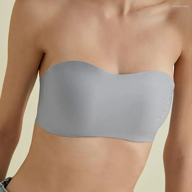 Bras Seamless Strapless Underwear Womens Summer Thin Section Small Chest  Gathered No Steel Ring Beautiful Back Bra From 13,69 €