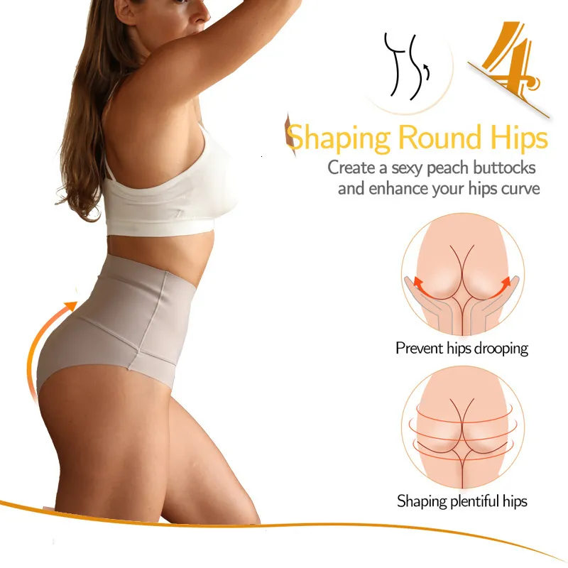 Taille ventre Shaper femmes Sexy sans couture Shapewear body glace soie respirant ventre contrôle bout à bout slips femme_voghion.com