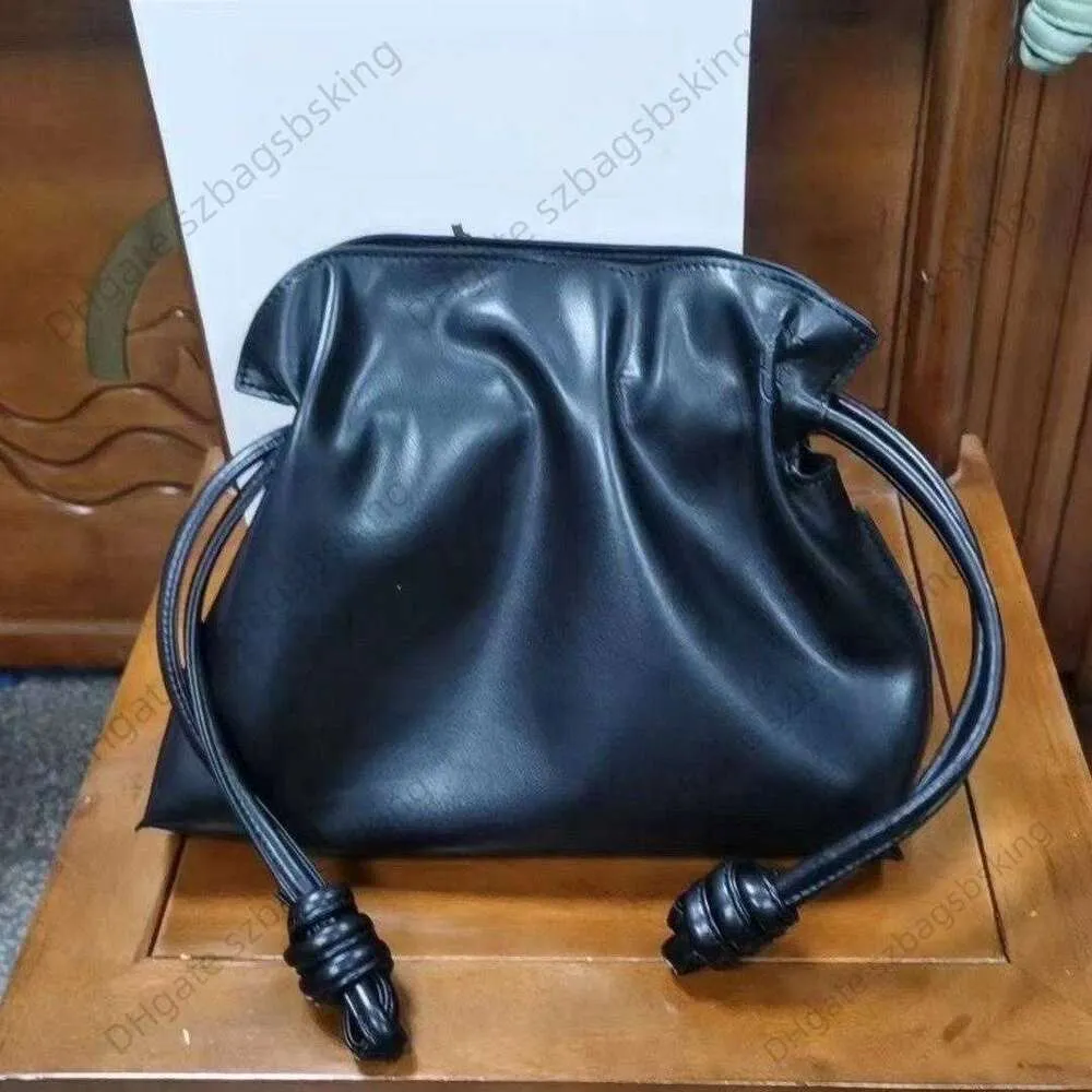 Wysokiej klasy designerskie torby damskie nowa lowwe czyste torba z krowy jedno ramię Crossbody Ciągły kolor mikrolabelowy wiadra Premium Premium torebka zakupowa