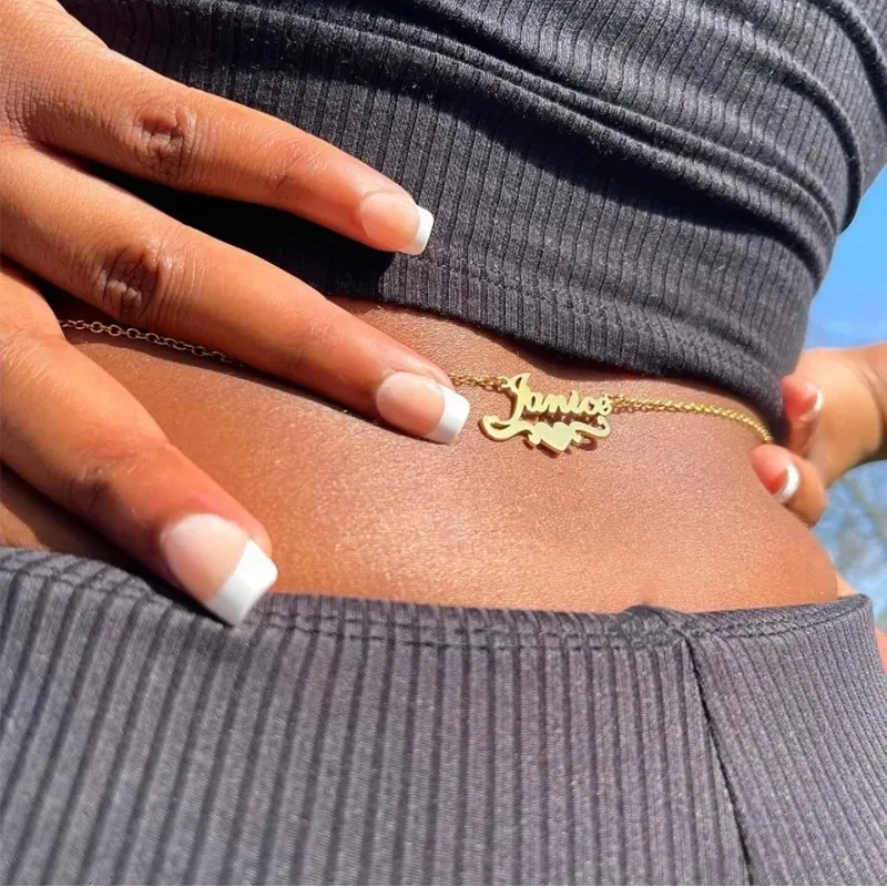 Custom 3 UMeter Belly Button Piercings With Letters Simple And Sexy Waist  Chain For Women Perfect Gift For Girlfriend 231128 From Ping05, $13.09 |  DHgate.Com