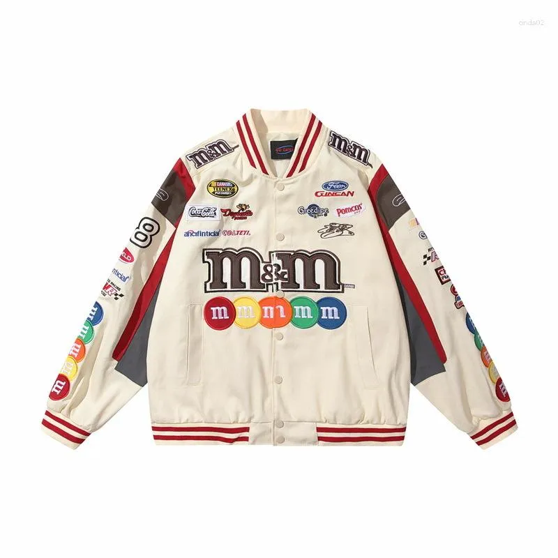 ◆2000Archives◆ ARC RACING JACKET BEIGE 2A25D1JK01BEOS Retro Racing Jacket Letterman Baseball Bomber Varsity Jacket