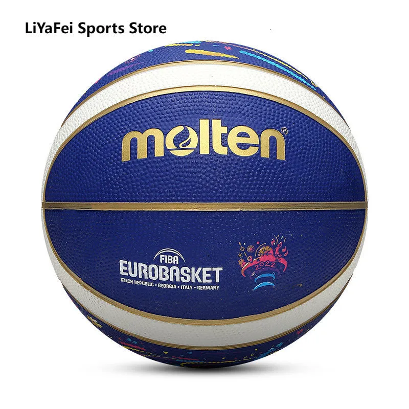 Ballons Molten Taille 7 Ballons de basket-ball pour hommes Ligue européenne Officiel Commémoratif Extérieur Intérieur Adultes Basket-ball Cadeaux gratuits 230907