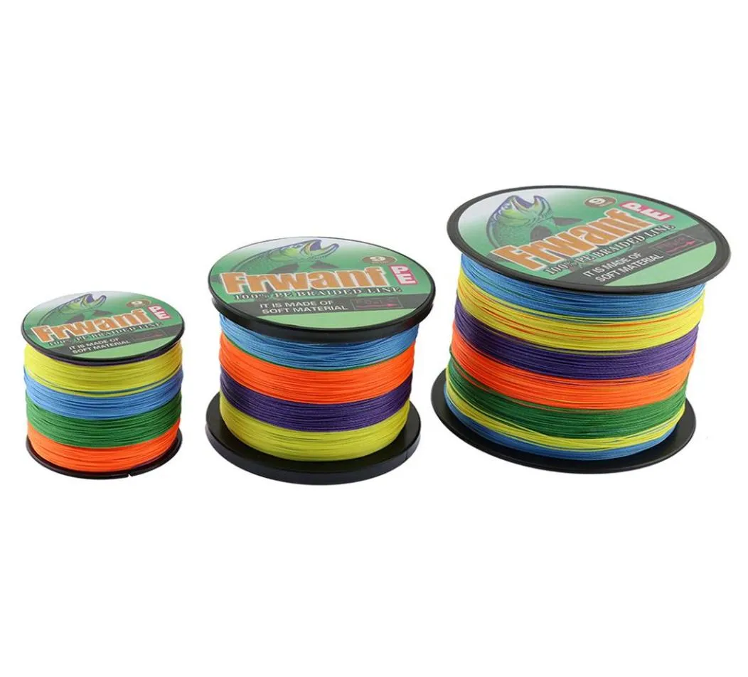 STRONG 9 Strands POWER Braided Fishing Line 500m Japanese green grey yellow Multifilament Fishing line 15lb310LB Power PE fishing7191833