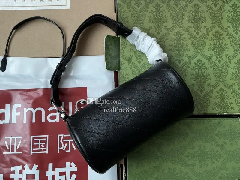 RealFine888 påsar 5A G760170 Blondie mini axelhandväskor lyxdesigner handväska för kvinnor med dammväska