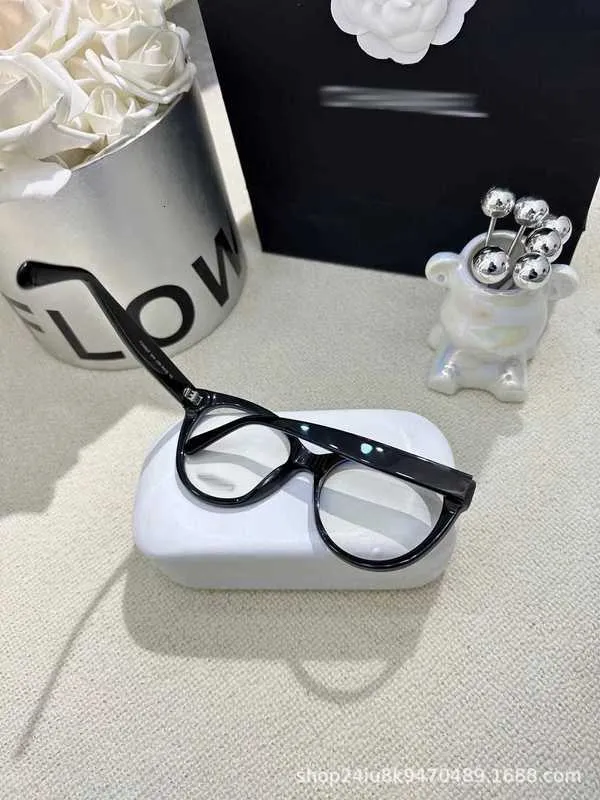 Fashion Sunglasses Frames Designer New Eyeglass Frame for Female Myopia CH5414 Cat Eye Plain Black Frame Anti Blue Light Plain Frame for Myopia Matching WT1E